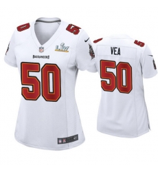 Women Vita Vea Buccaneers White Super Bowl Lv Game Fashion Jersey