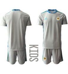 Kids Argentina Short Soccer Jerseys 009