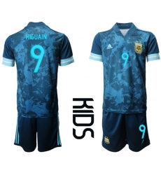 Kids Argentina Short Soccer Jerseys 013