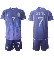 Men FIFA 2022 Argentina Soccer Jersey 016