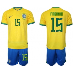 Men FIFA 2022 Brazil Soccer Jersey 019