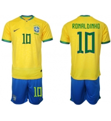 Men FIFA 2022 Brazil Soccer Jersey 022