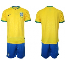 Men FIFA 2022 Brazil Soccer Jersey 064