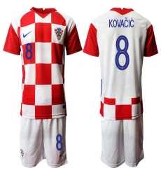 Mens Croatia Short Soccer Jerseys 021