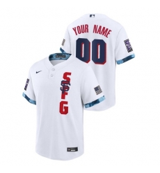 Men's San Francisco Giants Custom White 2021 MLB All-Star Game Jersey