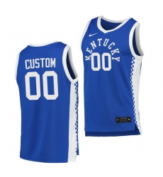 Kentucky Wildcats Custom Blue College Basketball Men Jersey