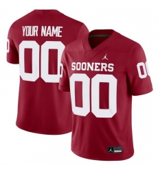 Men Oklahoma Sooners Active Player Custom Red Stitched Football Jersey