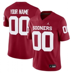 Men Oklahoma Sooners Active Player Custom Red Stitched Football Jersey