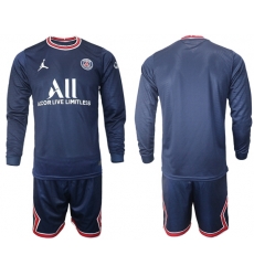 Men Paris Saint Germain Long Sleeve Soccer Jerseys 564