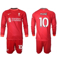 Men Liverpool Long Sleeve Soccer Jerseys 542