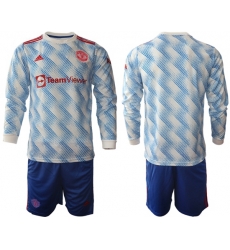 Men Manchester United Long Sleeve Soccer Jerseys 541