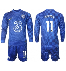 Men Chelsea Long Sleeve Soccer Jerseys 520