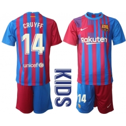 Kids Barcelona Soccer Jerseys 049