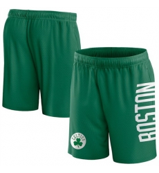 Men Boston Celtics Green Post Up Mesh Shorts 