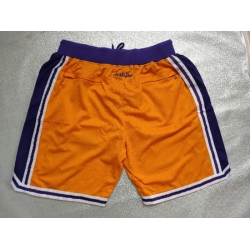 Los Angeles Lakers Basketball Shorts 012