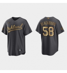 Men Paul Blackburn Oakland Athletics 2022 Mlb All Star Game Charcoal  Jersey