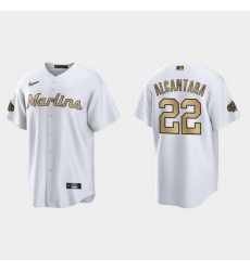 Men Sandy Alcantara Miami Marlins 2022 Mlb All Star Game White  Jersey