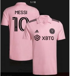 Men's Inter Miami CF Lionel Messi #10 2023 Pink Soccer Jersey