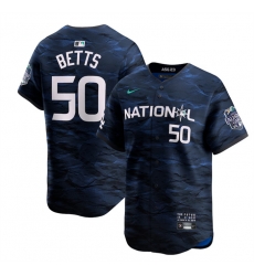 Men Los Angeles Dodgers 50 Mookie Betts Royal 2023 All Star Cool Base Stitched Jersey