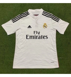 Men Real Madrid White Black Soccer Jersey FLY EMIRATES