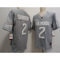 Colorado Buffaloes #2 Shedeur Sanders Gray New