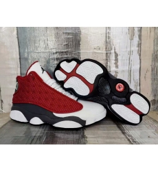 Men Jordan 13 3M Classic Red White Shoes