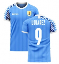 Men Uruguay #9 Luis Suarez Soccer 2024 Jersey Blue II