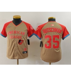 Youth American League 35 Adley Rutschman Cream 2024 All Star Limited Stitched Jersey 2