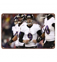 Baltimore Ravens Aluminum Sign 12x8 Inch Justin Tucker 002