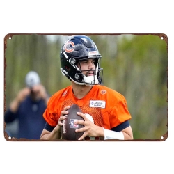 chicago bears Aluminum Sign 12x8 Inch Caleb Williams 004