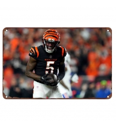 Cincinnati Bengals Aluminum Sign 12x8 Inch Tee Higgins 001