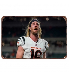 Cincinnati Bengals Aluminum Sign 12x8 Inch Trenton Irwin 001