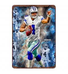 Dallas Cowboys Aluminum Sign 12x8 Inch Dak Prescott 003