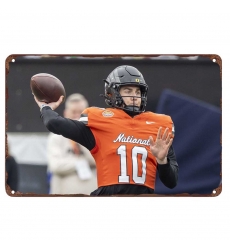 Denver Broncos Aluminum Sign 12x8 Inch Bo Nix 002