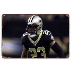 New Orleans Saints Aluminum Sign 12x8 Inch Marshon Lattimore 002