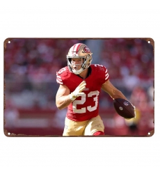 San Francisco 49ers Aluminum Sign Christian McCaffrey 004