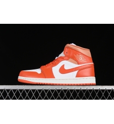 AIR JORDAN 1 MID COSMIC CLAY SUMMIT WHITE COSMIC CLAY AMBER BROWN