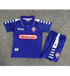 Youth Retro Soccer Jerseys Firenze Blue