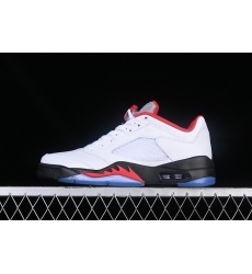 AIR JORDAN 5 LOW WHITE RED SILVER BLACK CU4523 100