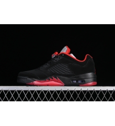 AIR JORDAN 5 RETRO LOW BLACK GYM RED-METALLIC HEMATITE 819171 001