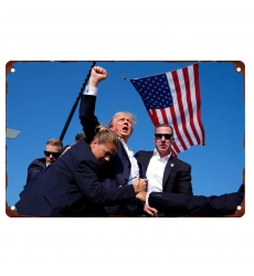 Donald Trump Fight For America Aluminum Sign 001