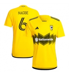 Men Columbus Crew SC Darlington Nagbe 2024 25 Home Replica Yellow