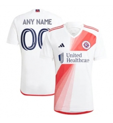 Men New England Revolution Custom 2023 24 Away Replica White