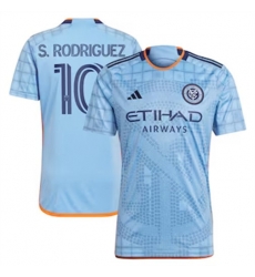 Men New York City FC Santiago Rodriguez 2024 25 Home Replica Light Blue