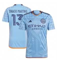 Men New York City FC Thiago Martins 2024 25 Home Replica Light Blue