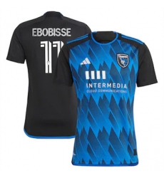 Men San Jose Earthquakes Jeremy Ebobisse 2023 24 Home Replica Blue