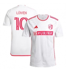 Men St. Louis City SC Eduard Lowen 2024 25 Away Replica White