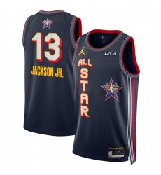 Men 2025 All Star 13 Jaren Jackson Jr  Navy Stitched Basketball Jersey