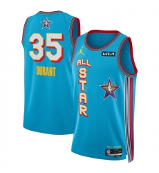 Men 2025 All Star 35 Kevin Durant Light Blue Stitched Basketball Jersey