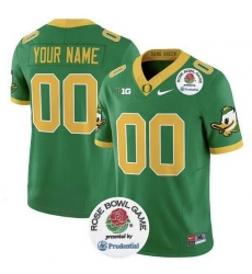 Men Oregon Ducks Active Player Custom Green 2024 F U S E  Rose Bowl Vapor Limited Stitched Football Jersey